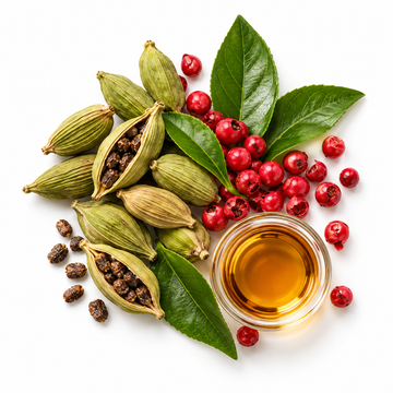 Fresh & Vibrant – green leaves, cardamom, pink pepper and rum