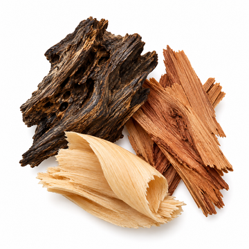 Oud, sandalwood and cedarwood
